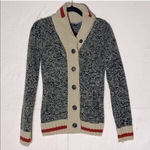 Bluenotes Cabin Sweater Button Up Knit Cardigan S